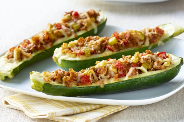 Calabazas rellenas de atún gratinadas